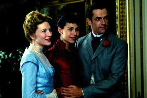 Cate Blanchett, Minnie Driver and Rupert Everett in a scene from the 1999 film An Ideal Husband.