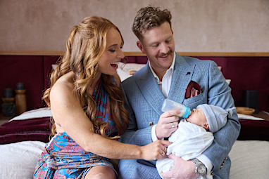 Emma and Ben with baby Bailey