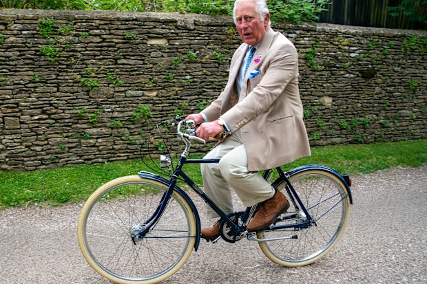 The Prince of Wales, Royal Founding Patron,  joined representatives of the British Asian Trust before they embarked on the charitys Palaces on Wheels cycling event. At the princes Highgrove, home , Tetbury, Gloucestershire, . At Highgrove, the starting point for the British Asian Trusts Palaces on Wheels cycling event, The Prince of Wales  heard from cyclists about their previous fundraising activities. The pathway was lined with Indian dhol drummers, The Prince  then joined participants on bicy