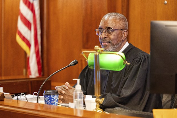 Chancellor JoeDae Jenkins presides before a court hearing regarding the estate of Elvis Presley, Wednesday, May 22, 2024, in Memphis, Tenn. 