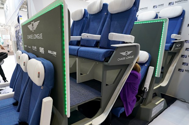 new plane seat double decker
