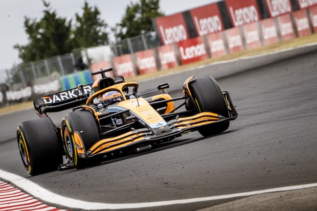 Daniel Ricciardo (3) driving the McLaren MCL36 during the Hungarian Grand Prix at the Hungaroring Circuit on July 31, 2022 in Budapest, Hungary. REMKO DE WAAL (Photo by ANP via Getty Images)