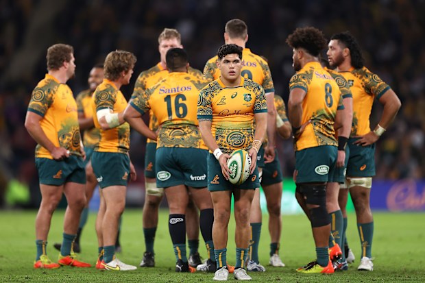 The Wallabies often wear an indigenous jersey design.