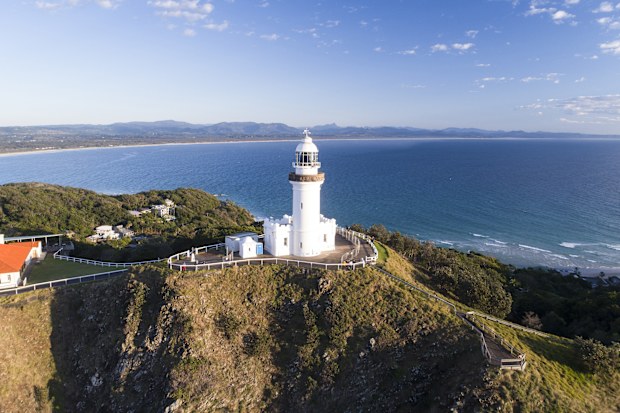 Cape Byron Lighthouse sitting on Australia's most easterly point, Byron Bay.
