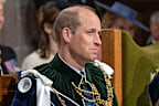 EDINBURGH, SCOTLAND - JULY 05: (L-R) Catherine, Princess of Wales, known as the Duchess of Rothesay while in Scotland, Prince William, Prince of Wales, known as the Duke of Rothesay while in Scotland attend the National Service of Thanksgiving and Dedication for King Charles III and Queen Camilla, and the presentation of the Honours of Scotland, at St Giles' Cathedral on July 5, 2023 in Edinburgh, Scotland. During the service of thanksgiving and dedication for the Coronation of King Charles III 