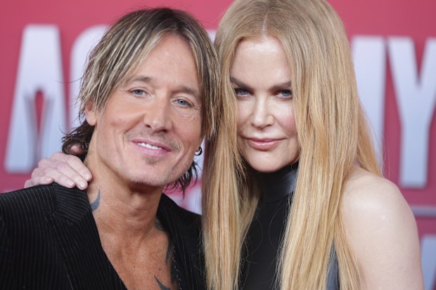 Keith Urban and Nicole Kidman at the 60th annual Academy of Country Music Awards on Thursday, May 8, 2025, in Frisco, Texas. 