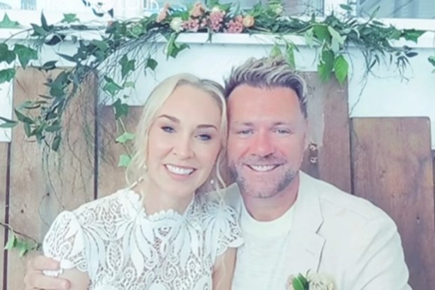 brian mcfadden marries for a third time partner Danielle Parkison daughter Ruby