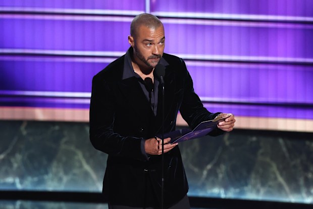 Jesse Williams speaks onstage during the 77th Primetime Emmy Awards at Peacock Theater on September 14, 2025