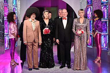 Christian Louboutin, Princess Caroline, Prince Albert and Princess Charlene