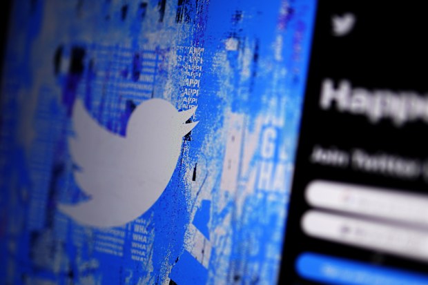 The Twitter splash page is seen on a digital device, Monday, April 25, 2022, in San Diego. 