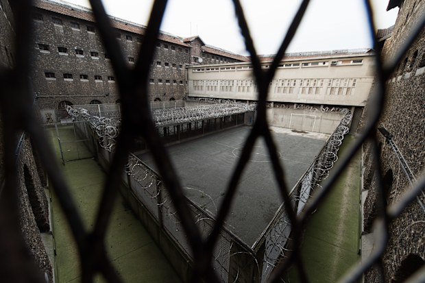 Exercise yards inside prisons are very tiny and secure. 
