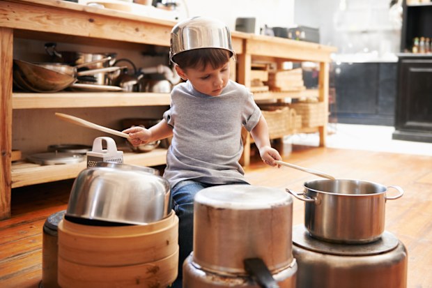 children making noise while playing