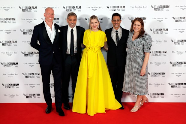 Chris Bird, George Clooney, Lily Rabe, Grant Heslov, BFI Festival Director, Tricia Tuttle