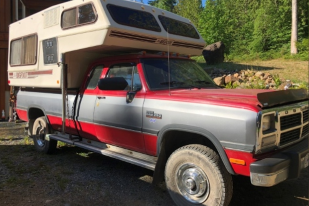 Suspicions were raised when another body was found on Friday near a burning red and grey Dodge pick-up truck that had a distinctive sleeping camper attached.