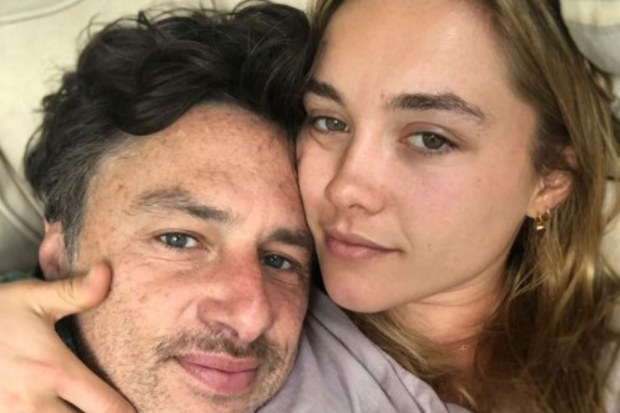 Zach Braff, girlfriend Florence Pugh, birthday message, greeting, Instagram
