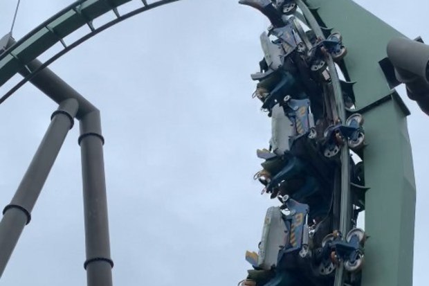 The Flying Dinosaur at Universal Studios Japan.