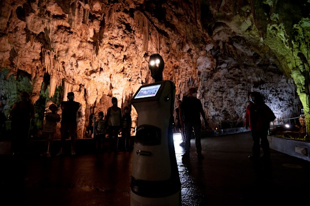 Persephone tour robot in Greece