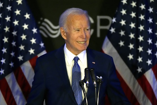 Former U.S. President Joe Biden speaks at the Advocates, Former U.S. President Joe Biden speaks at the Advocates, Counselors, and Representatives for the Disabled conference in Chicago, Tuesday, April 15, 2025. (AP Photo/Nam Y. Huh)