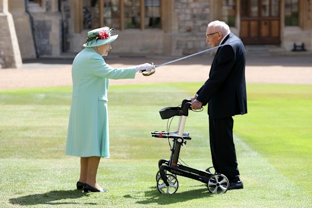 Queen Elizabeth, Captain Sir Tom Moore