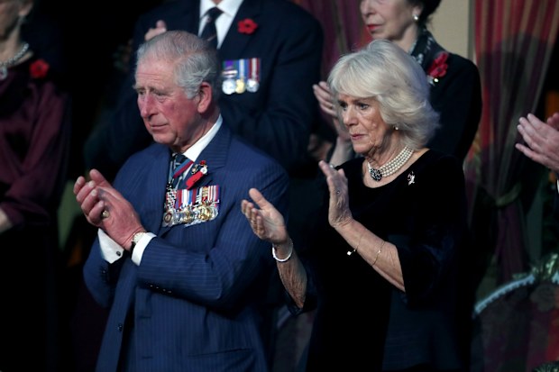 Prince Charles and Camilla, Duchess of Cornwall at the Royal British Legion Festival of Remembrance at the Royal Albert Hall 