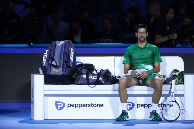 Novak Djokovic of Serbia.