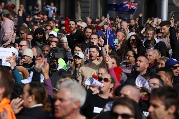 Melbourne lockdown protests