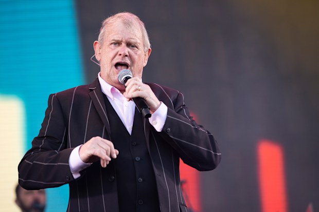 John Farnham performs on stage at Falls Festival on January 4, 2020 in Fremantle, Australia. 