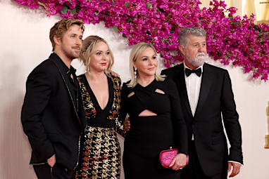 Ryan Gosling, his sister, mother, and Valerio Attanasio