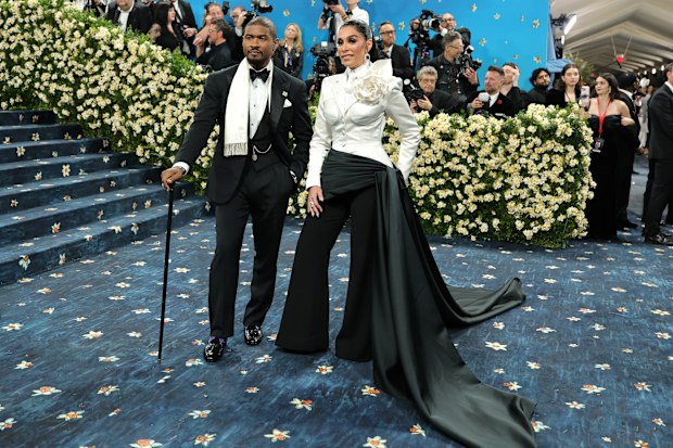 Usher and Jennifer Goicoechea