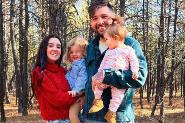 TikToker Kurin Adele with her family.