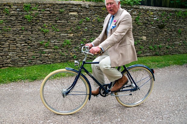 The Prince of Wales, Royal Founding Patron,  joined representatives of the British Asian Trust before they embarked on the charitys Palaces on Wheels cycling event. At the princes Highgrove, home , Tetbury, Gloucestershire, . At Highgrove, the starting point for the British Asian Trusts Palaces on Wheels cycling event, The Prince of Wales  heard from cyclists about their previous fundraising activities. The pathway was lined with Indian dhol drummers, The Prince  then joined participants on bicy