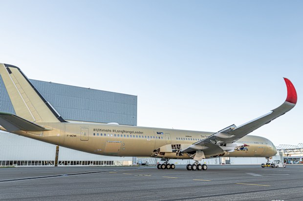 first qantas project sunrise plane enters final stages at airbus factory in toulouse 