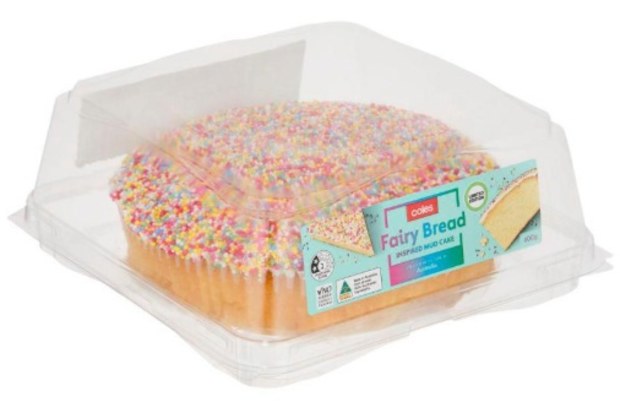 Coles Fairy Bread Inspired Mud Cake