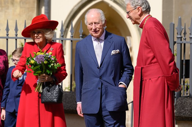 King Charles III and Queen Camilla Easter Service.