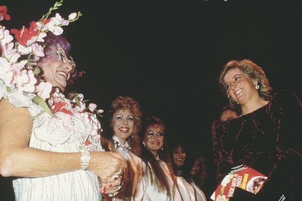 Princess Diana and Dame Edna
