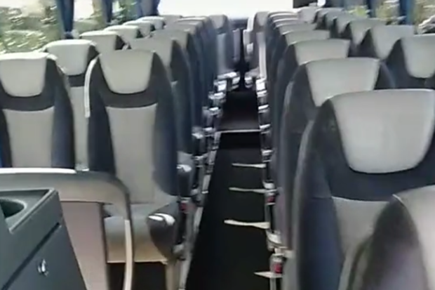 Joseph Annetts filmed the hidden bedroom on board his empty coach.