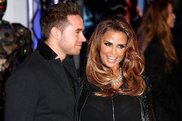 Katie Price attends the World Premiere of "Robocop" at BFI IMAX on February 5, 2014 in London, England.