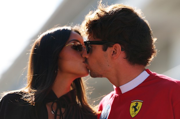 Charles Leclerc and Alexandra Saint Mleux