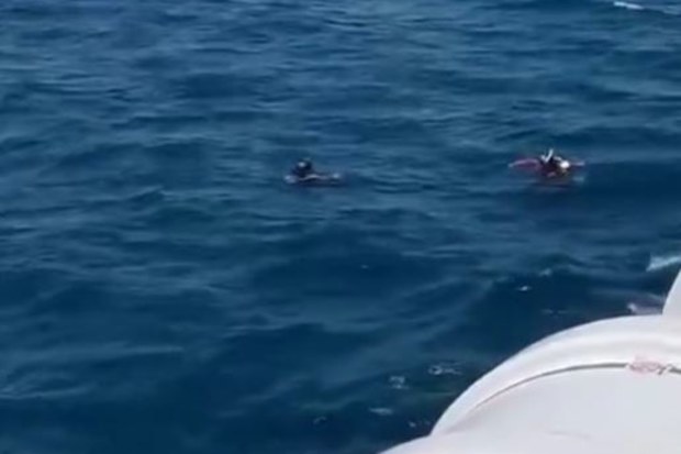 Scuba divers allegedly left behind