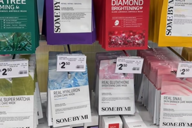 Korean skin products at Kmart 