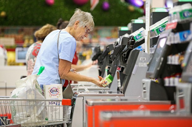 Customers shop at Coles
