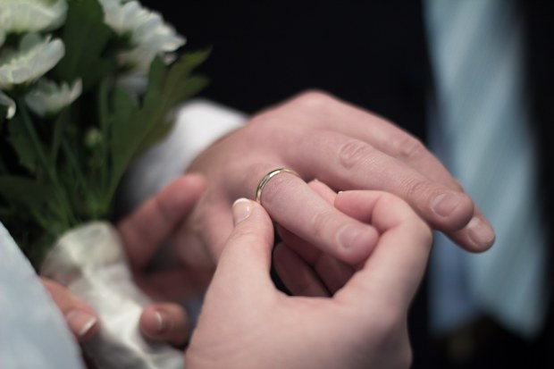 wedding ring exchange