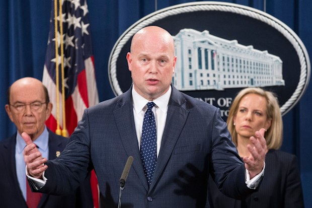 Acting Attorney General Matthew Whitaker