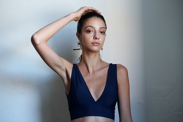 SYDNEY, AUSTRALIA - MAY 14: Lucy Markovic poses backstage ahead of the BONDI BORN show at Mercedes-Benz Fashion Week Resort 20 Collections at Totti's Bondi on May 14, 2019 in Sydney, Australia. (Photo by Lisa Maree Williams/Getty Images)
