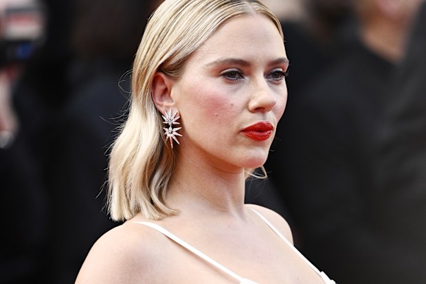 Scarlett Johansson attends the Asteroid City red carpet during the 76th annual Cannes film festival on May 23, 2023. 