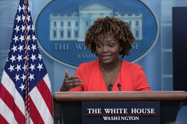 White House press secretary Karine Jean-Pierre speaks during the daily briefing at the White House in Washington, Wednesday, Jan. 11, 2023 