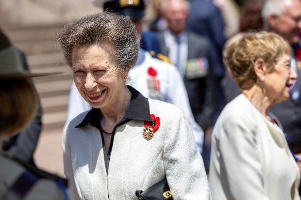Princess Anne at the Anzac Memorial in Hyde Park to mark Remembrance. Sunday 9th November 2025.