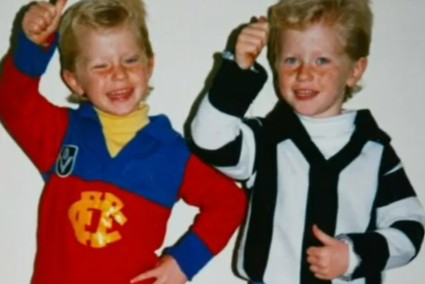 Troy and Adam Selwood as kids.