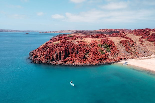 Stand-up paddleboarding at Dampier Archipelago, The Pilbara