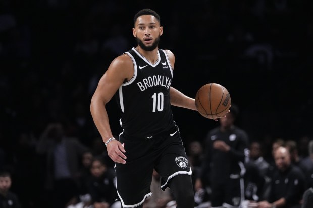 Benn Simmons playing for the Brooklyn Nets.